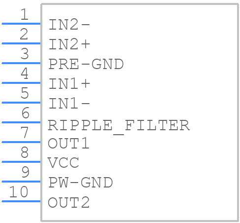 TA8265K - Toshiba - PCB symbol