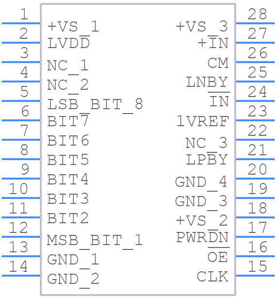 ADS930E/1K - Texas Instruments - PCB symbol