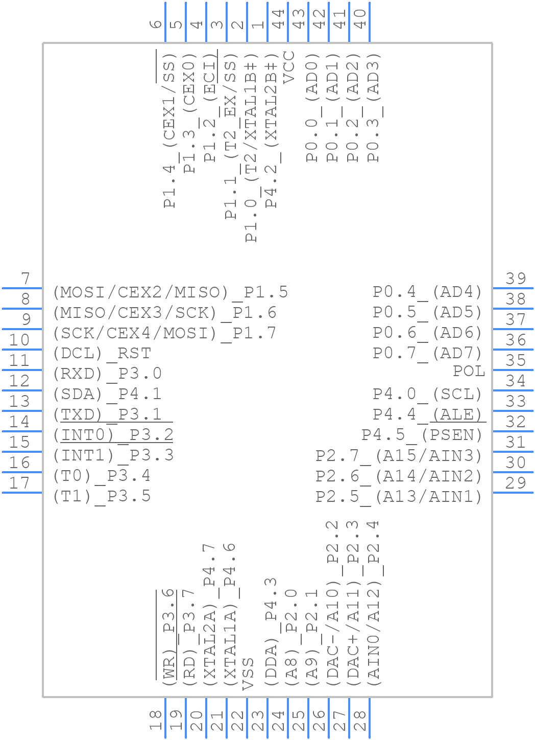AT89LP51ID2-20JU - Microchip - PCB symbol