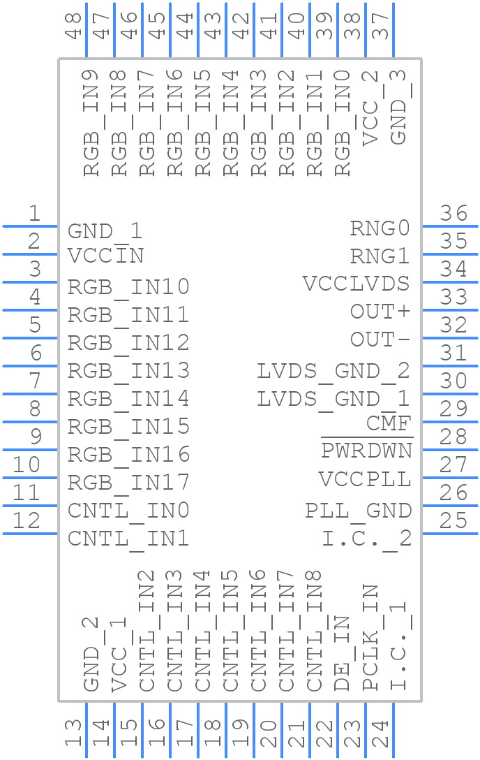 MAX9217ECM/V+T - Analog Devices - PCB symbol