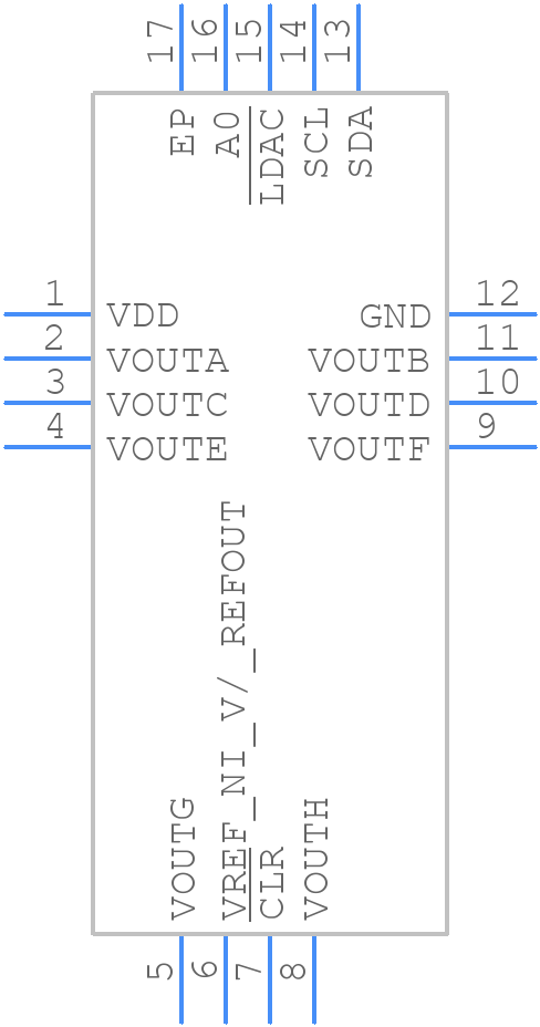 AD5669RACPZ-3-RL7 - Analog Devices - PCB symbol