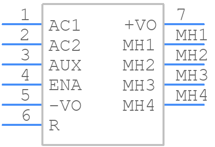 PFC750 - Cincon - PCB symbol
