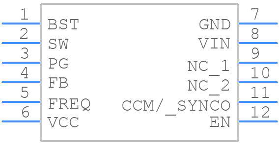 MPQ4573GQBE-P - Monolithic Power Systems (MPS) - PCB symbol