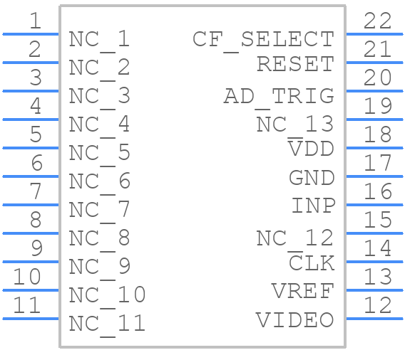 G9203-256DA - Hamamatsu - PCB symbol