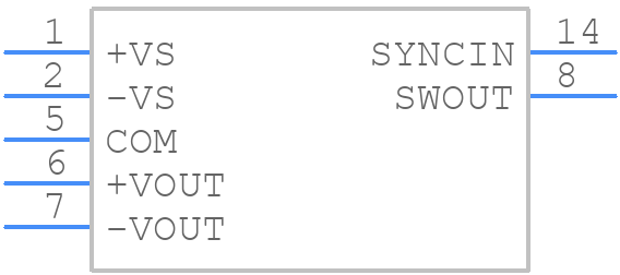 DCPA10515DP-U/700 - Texas Instruments - PCB symbol