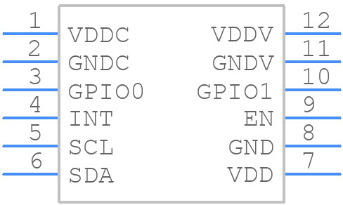 TMF8821-1AM - ams OSRAM - PCB symbol