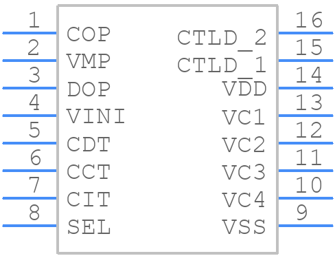 S-8204BAP-TCT1U - ABLIC Inc. - PCB symbol