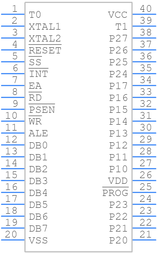 UPD8048D - Renesas Electronics - PCB symbol