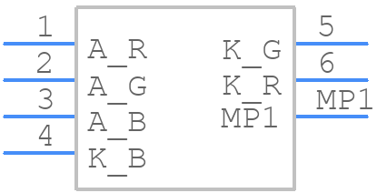 GT-P6PRGB4303 - GETIAN - PCB symbol