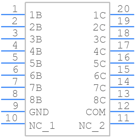 ULN2803CDWR - Texas Instruments - PCB symbol