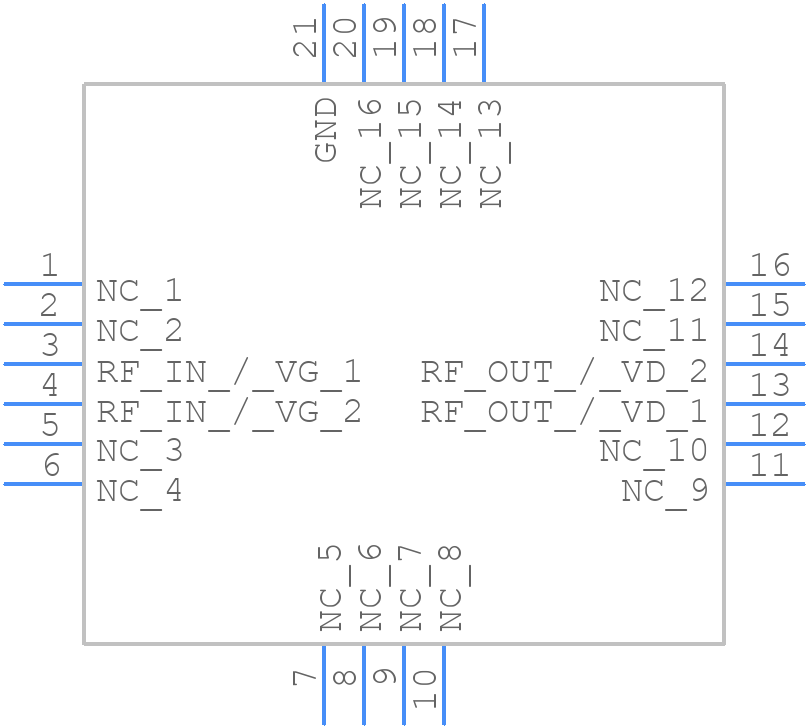 QPD0020TR7 - Qorvo - PCB symbol