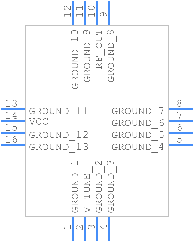 ROS-5580-119+ - Mini-Circuits - PCB symbol