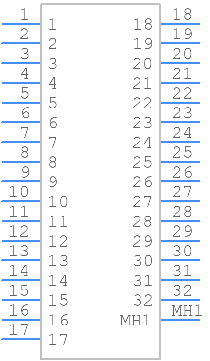 32QN50S15050 - Plastronics - PCB symbol