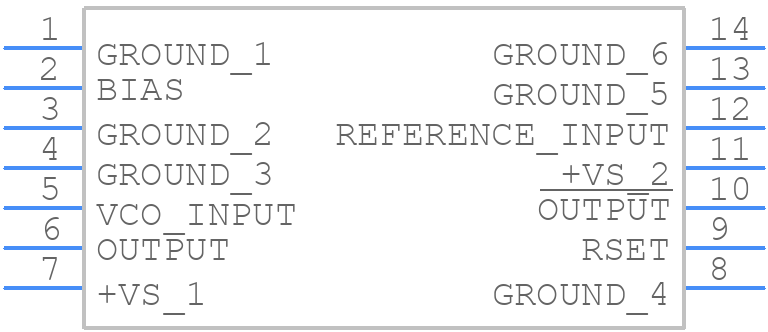 AD9901TQ - Analog Devices - PCB symbol