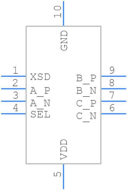 CBTL01023GM - Nexperia - PCB symbol
