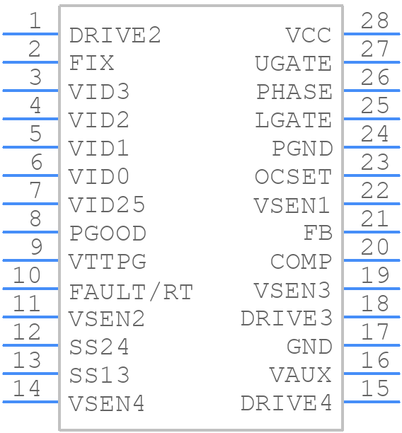 ISL6524CBZ - Renesas Electronics - PCB symbol