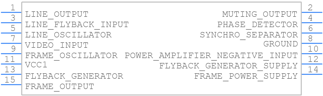 TEA2017 - STMicroelectronics - PCB symbol