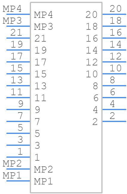 FH62-21S-0.25SHW(99) - Hirose - PCB symbol