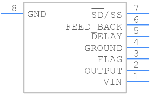 LM2599SX-ADJ/NOPB - Texas Instruments - PCB symbol