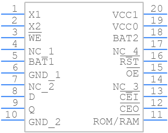 DS1315E-5+ - Analog Devices - PCB symbol