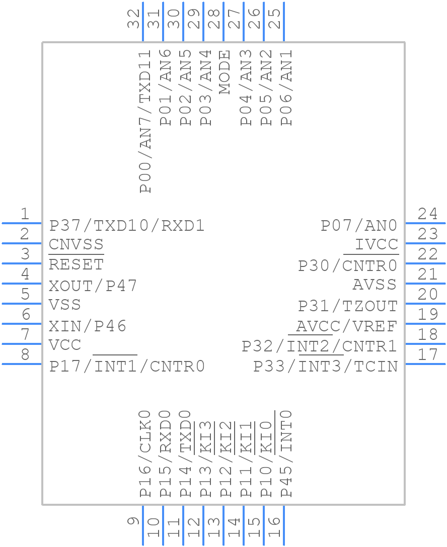 R5F21133FP#U0 - Renesas Electronics - PCB symbol