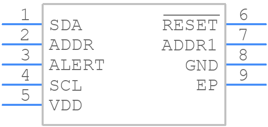HDC3021DEHR - Texas Instruments - PCB symbol