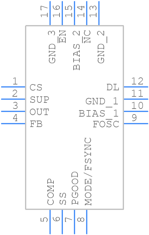MAX25200ATED/VY+ - Analog Devices - PCB symbol
