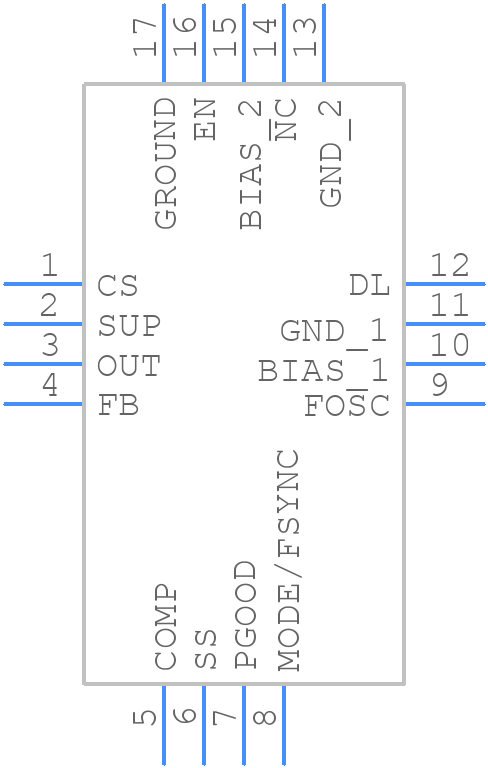 MAX25200ATED/VY+T - Analog Devices - PCB symbol