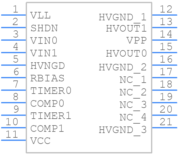 HV56022-V/KNX - Microchip - PCB symbol