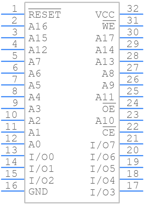 AT49F002NT-70PC - Microchip - PCB symbol