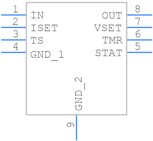 BQ25172DSGR - Texas Instruments - PCB symbol