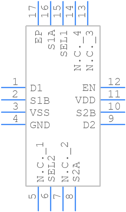 TMUX6236RUMR - Texas Instruments - PCB symbol