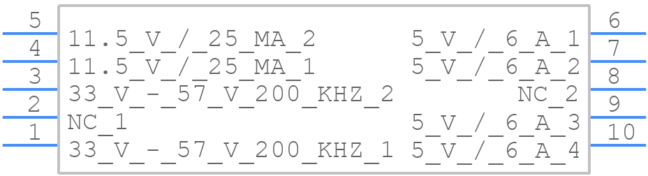 POE030-PD13050S - Bourns - PCB symbol