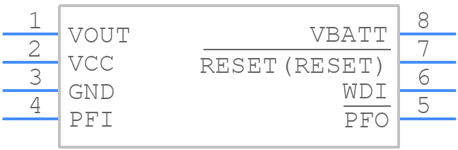 ADM692AARNZ-REEL - Analog Devices - PCB symbol