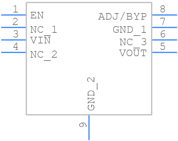 SPX3819R2-L/TR - MaxLinear, Inc. - PCB symbol
