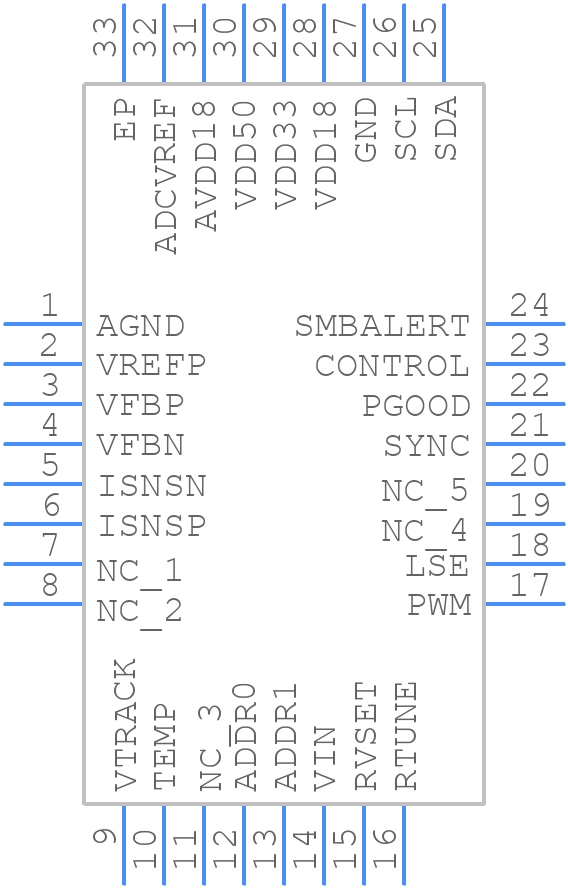 ZSPM1063BA1R1 - Renesas Electronics - PCB symbol