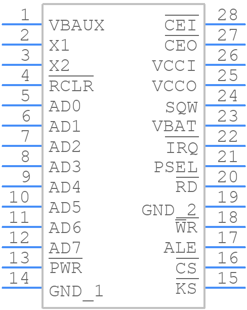 DS1689SN+ - Analog Devices - PCB symbol