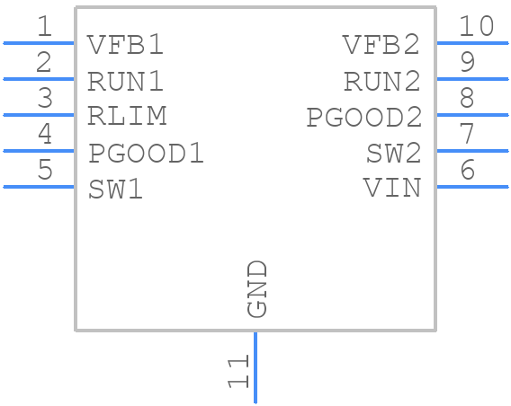LTC3619BIDD#PBF - Analog Devices - PCB symbol