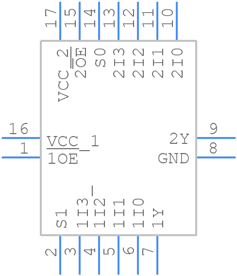74HC253BQ-Q100X - Nexperia - PCB symbol