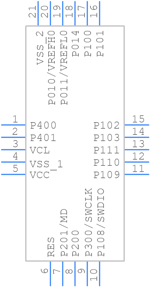 R7FA2E2A33CNJ#HA1 - Renesas Electronics - PCB symbol