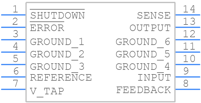LP2952IN - Texas Instruments - PCB symbol