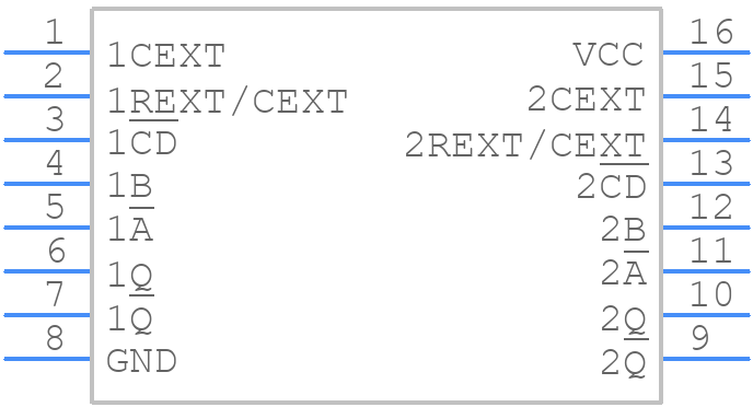 74HCT4538D - Nexperia - PCB symbol