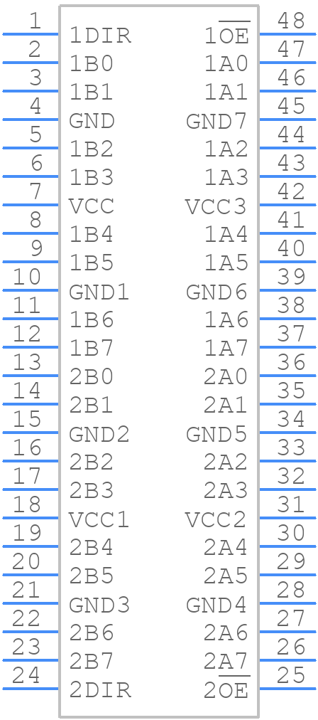 74LVC162245ADGG - Nexperia - PCB symbol
