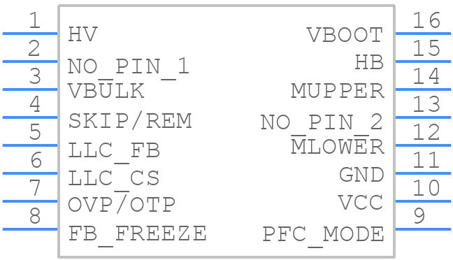 NCP13994 - onsemi - PCB symbol