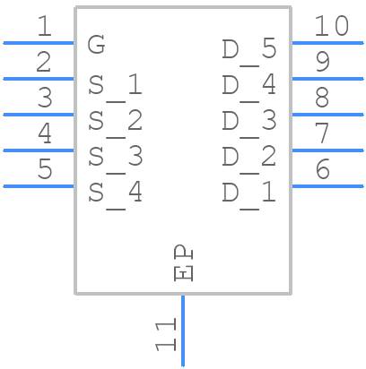 NVMJST1D4N06CL - onsemi - PCB symbol