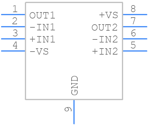 AD8397 - Analog Devices - PCB symbol