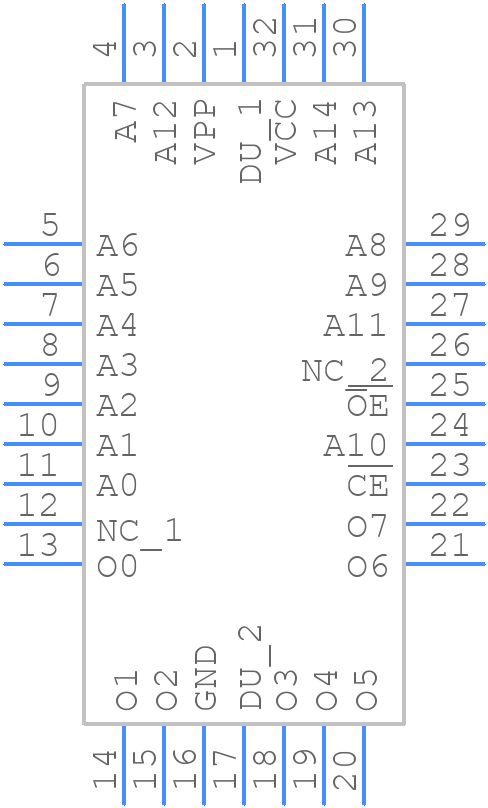 CY27C256A-150JC - Infineon - PCB symbol
