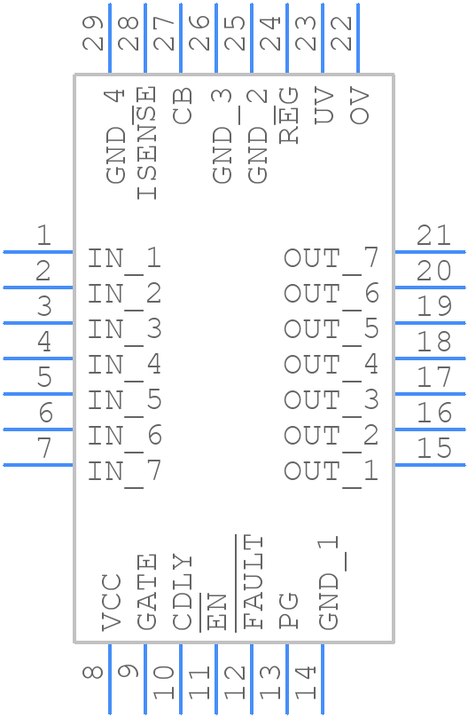 MAX15091ETI+ - Analog Devices - PCB symbol