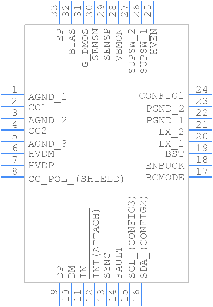 MAX20461AATJM/V+T - Analog Devices - PCB symbol