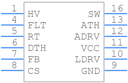NCP1568G04DBR2G - onsemi - PCB symbol
